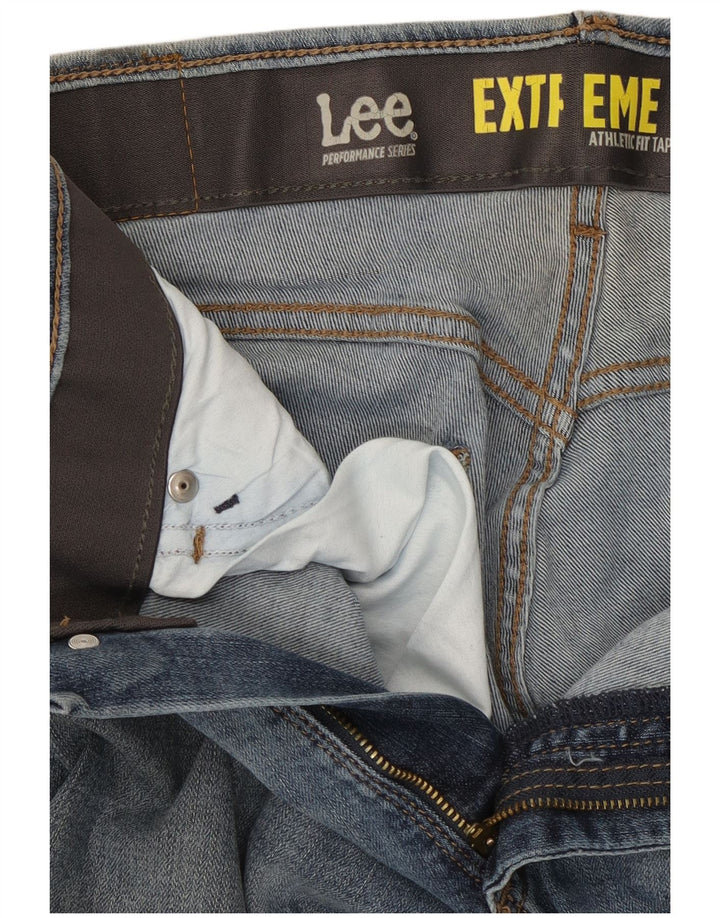 Blugi drepti pentru femei Lee Extreme Motion W30 L28 Bumbac albastru