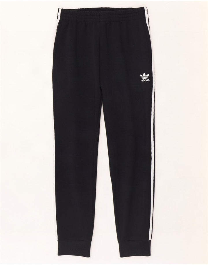 Pantaloni de trening Adidas pentru bărbați Joggeri poliester mediu negru