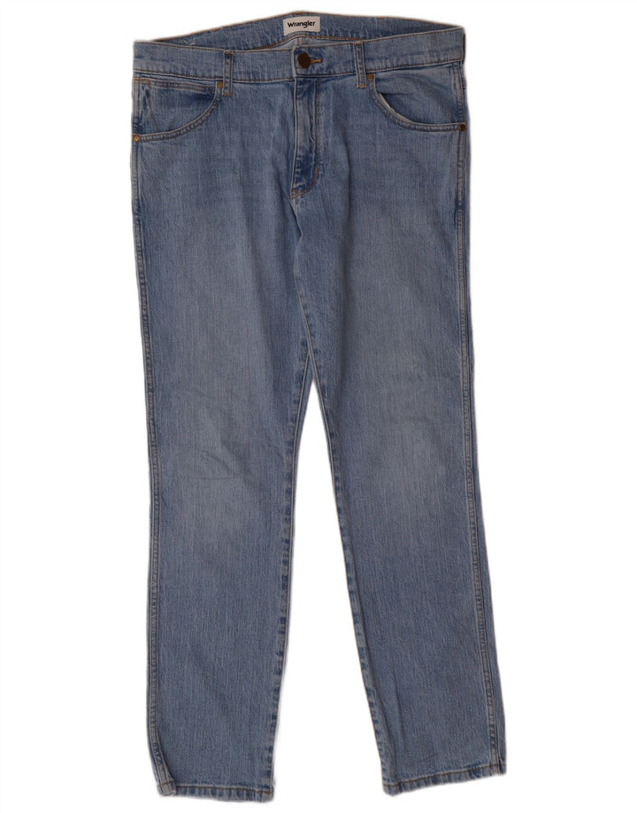 WRANGLER Blugi pentru bărbați Larston Slim Tapered W32 L32 Bumbac albastru