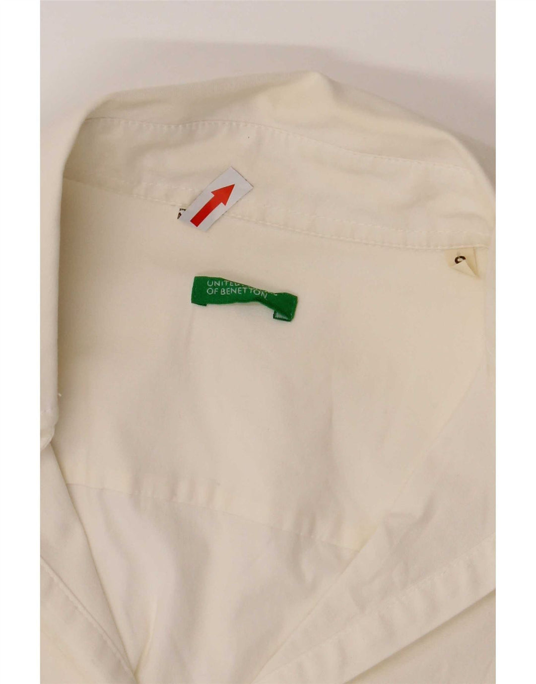 Pulover pentru femei Benetton UK 10 Bumbac alb mic