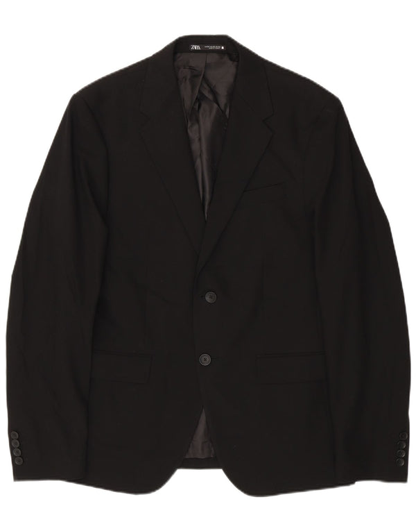 Blazer pentru bărbați Zara cu 2 nasturi EU 50 Medium Negru