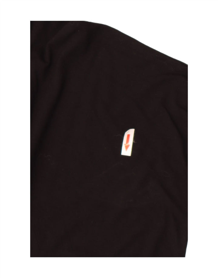 Cos Top cu tunică supradimensionată pentru femei cu mâneci 3/4 UK 14 Medium Black Viscose