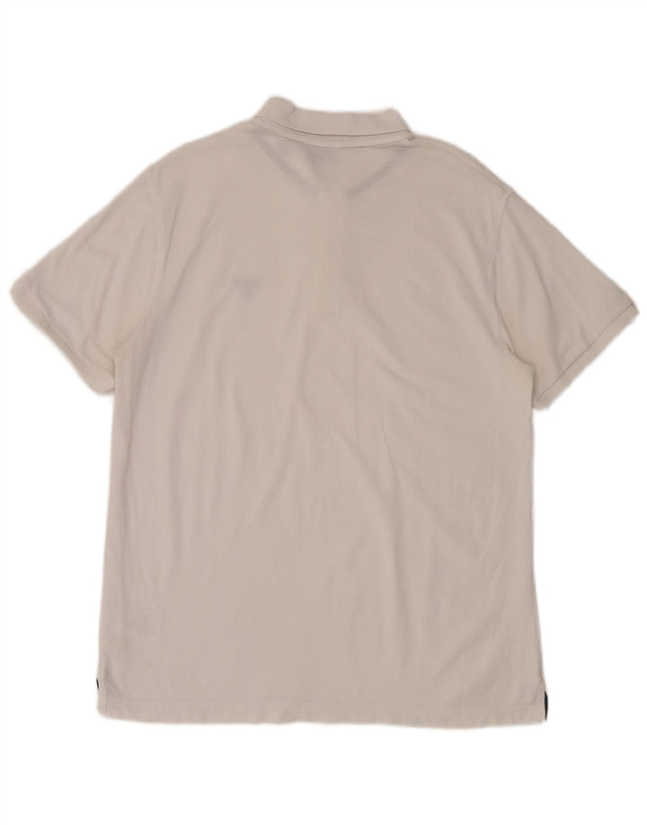Tricou polo pentru bărbați Gant, mare, alb, din bumbac