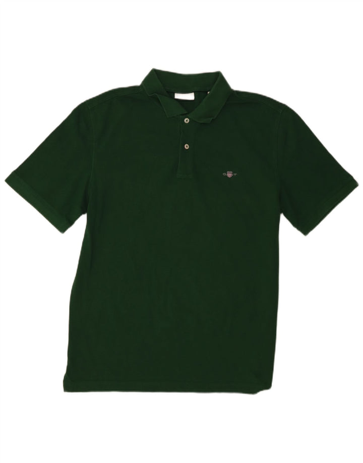 Tricou polo pentru bărbați Gant, bumbac verde mare