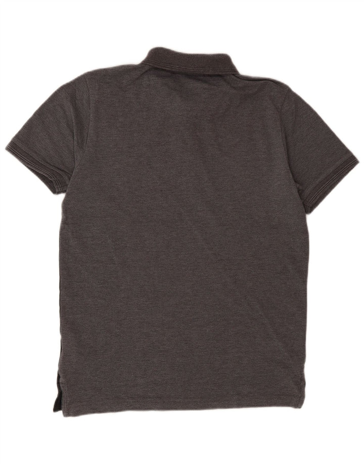 Cămașă polo Pierre Cardin pentru bărbați, cu croială obișnuită, gri mic, poliester color bloc