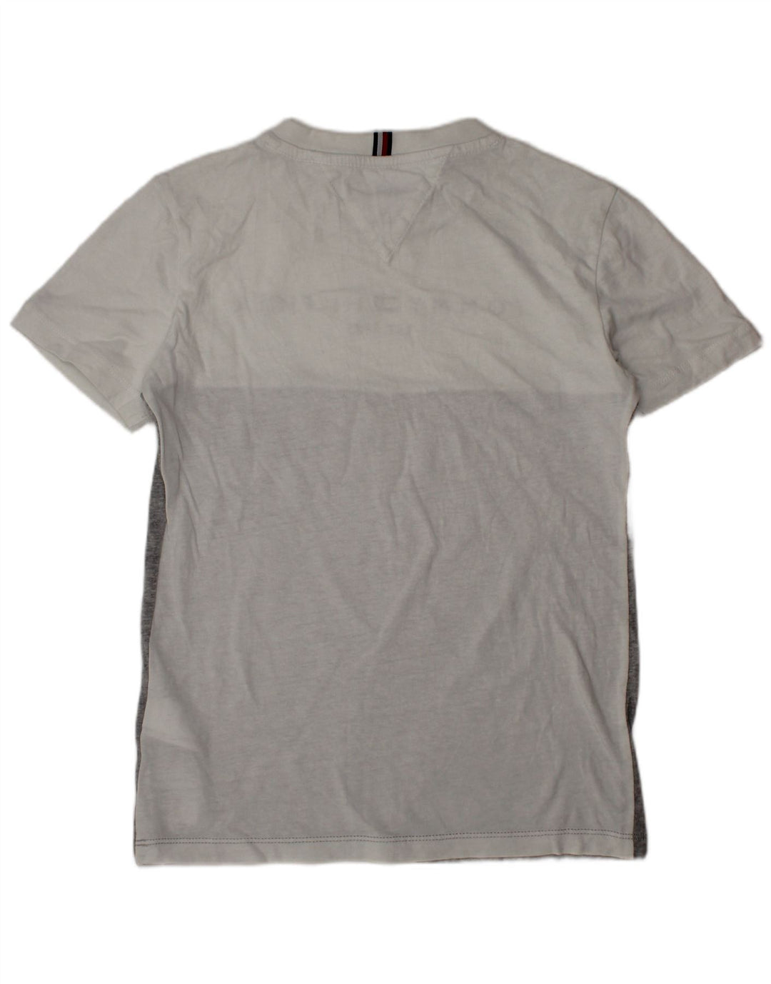 TOMMY HILFIGER Tricou grafic pentru băieți Top 9-10 ani, gri, bumbac color bloc