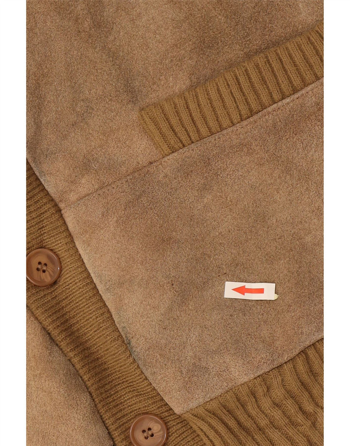 Cardigan Vintage pentru bărbați, 2XL, bej