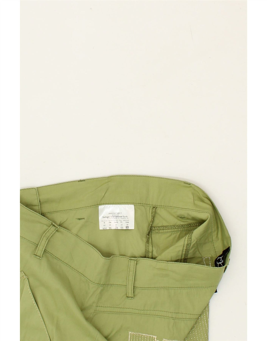 ROCCOBAROCCO Womens Bermuda Shorts W28 Medium  Green Cotton Vintage Roccobarocco and Second-Hand Roccobarocco from Messina Hembry 