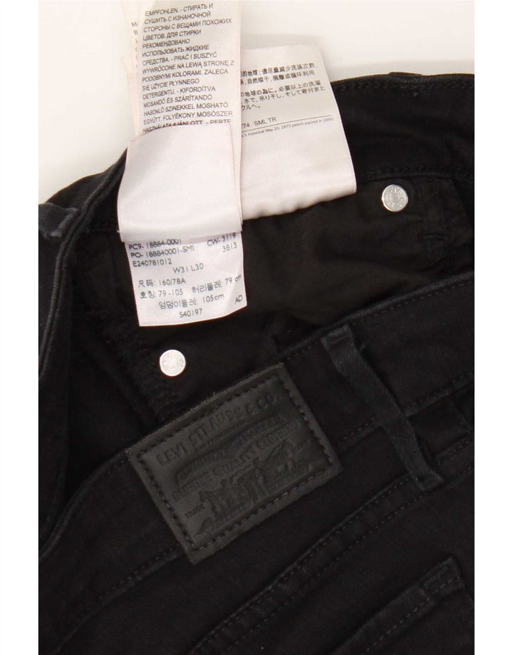 Blugi Levi's 712 Slim pentru femei W31 L30 bumbac negru