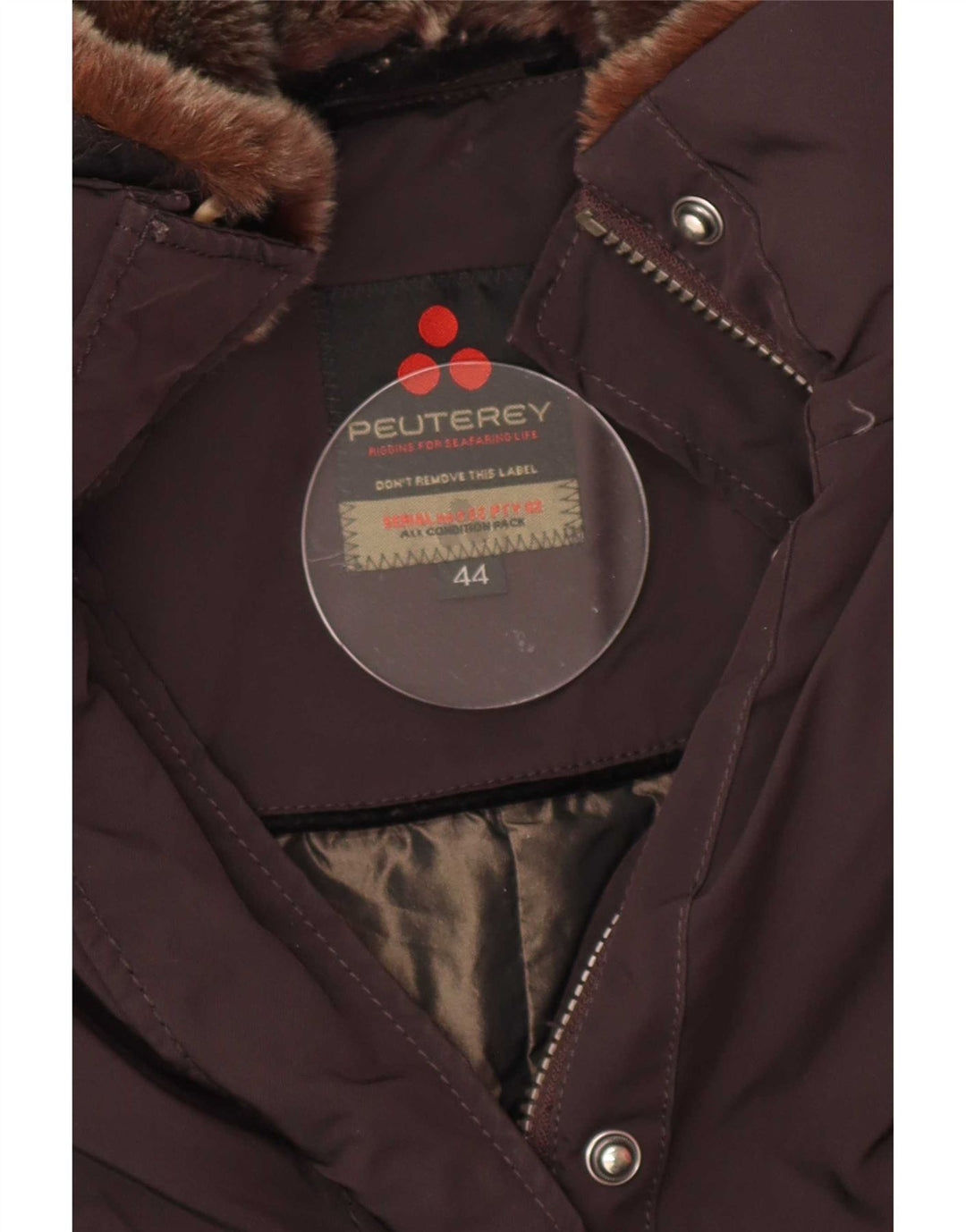 PEUTEREY Jachetă parka căptușită pentru femei IT 44 Medium Brown Poliester