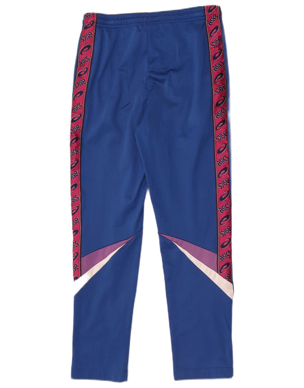 Pantaloni de trening grafic Asics pentru bărbați, albastru mediu, bloc de culoare