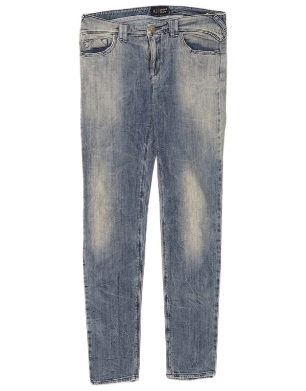 Blugi skinny de damă Armani W28 L30 bumbac albastru