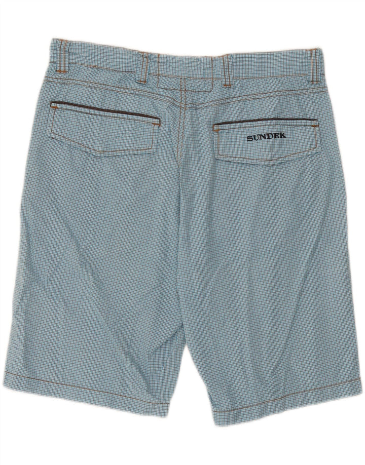 Sundek pantaloni scurți chino pentru bărbați W33, mare, albastru, din bumbac
