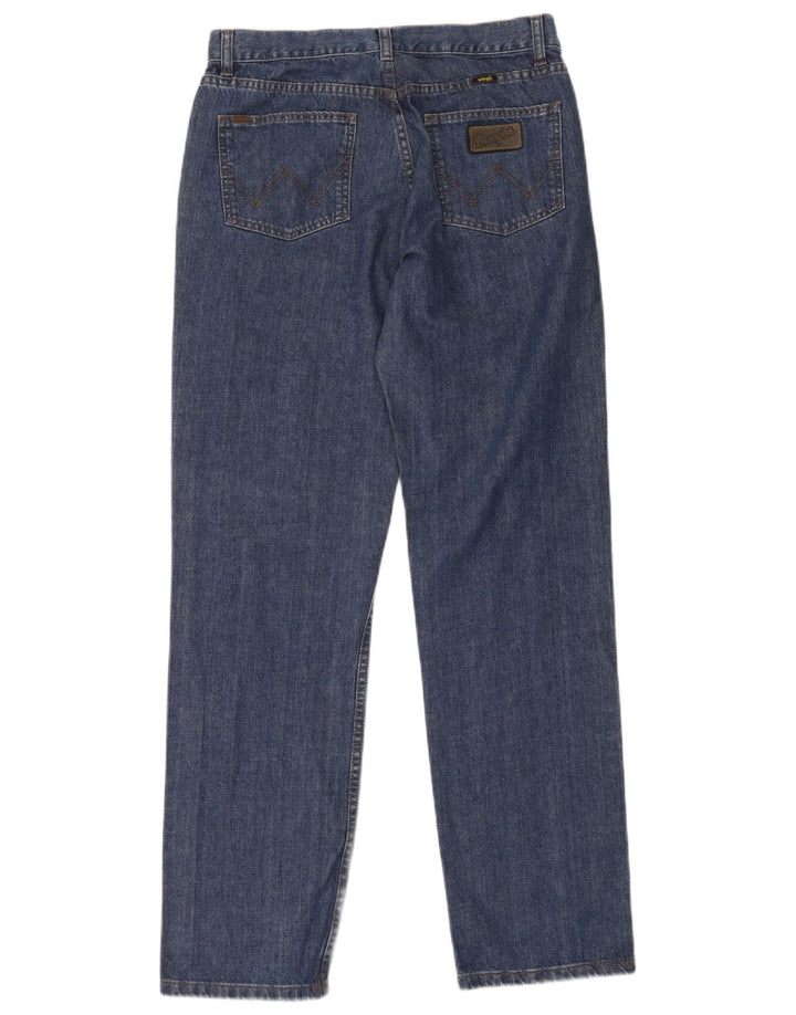 Blugi drepti pentru bărbați Wrangler W34 L33 Bumbac albastru