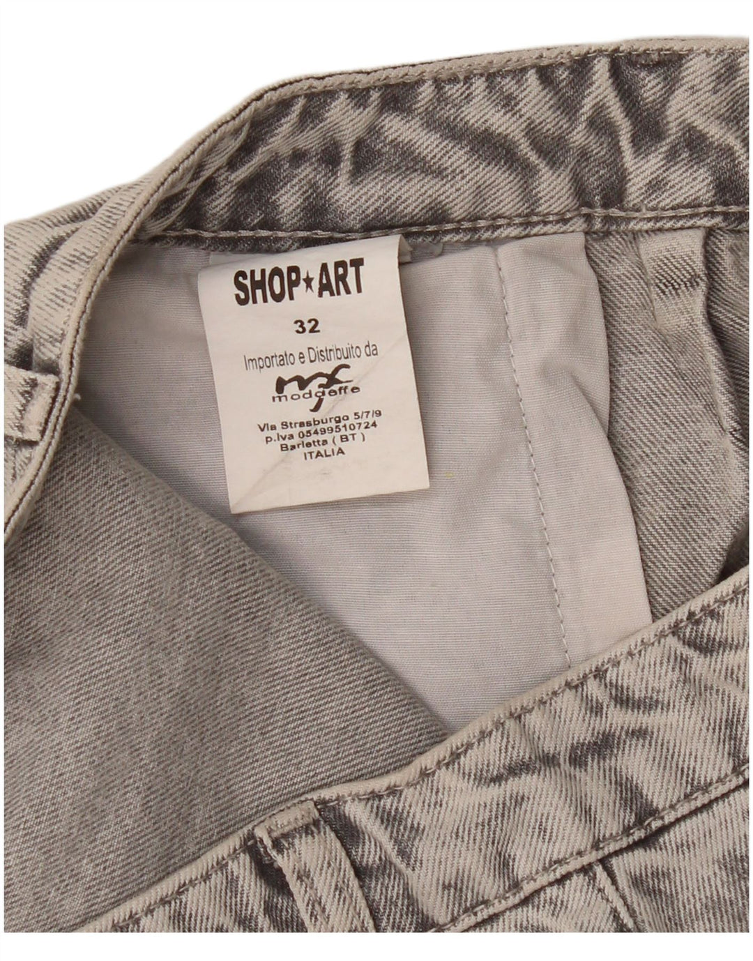 Blugi vintage dama largi W32 L27 bumbac gri