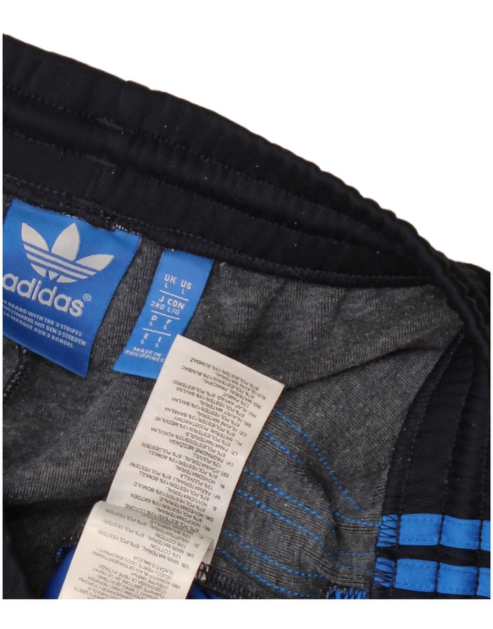 Pantaloni scurți sport pentru bărbați Adidas, mari, albastru, poliester