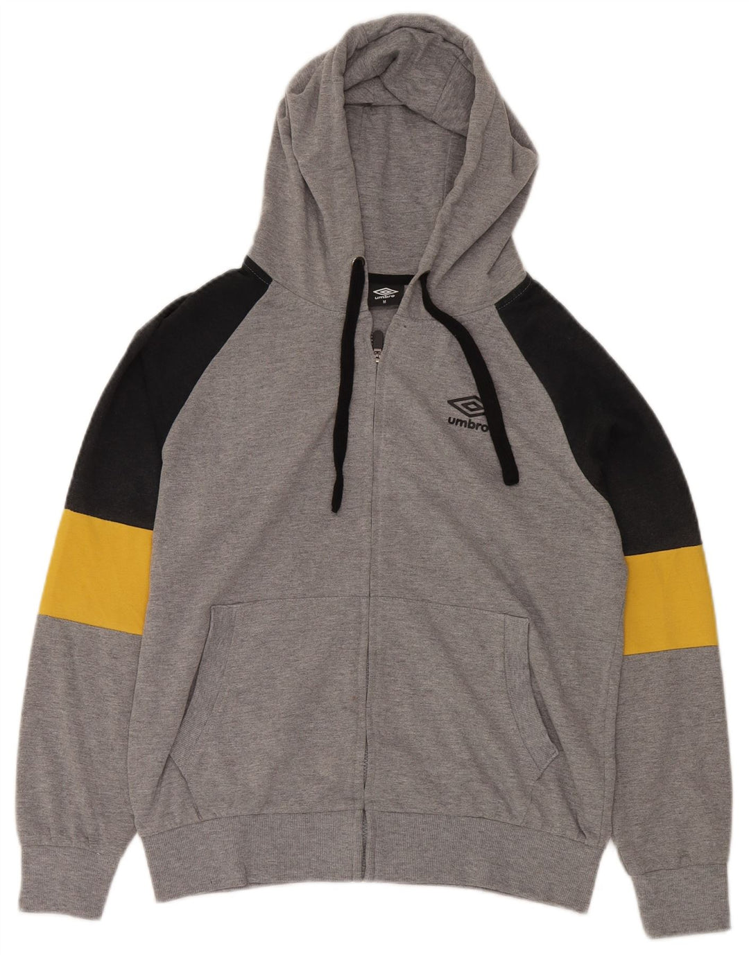 Pulover UMBRO pentru bărbați, cu fermoar, din bumbac color bloc, gri mediu