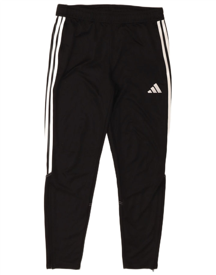 Pantaloni de trening Adidas pentru bărbați, poliester mediu negru
