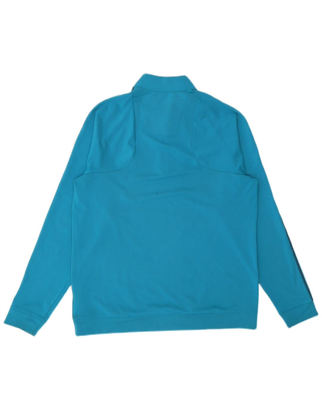 Pulover ADIDAS Climalite pentru bărbați, cu fermoar, cu gât, XL, poliester, albastru