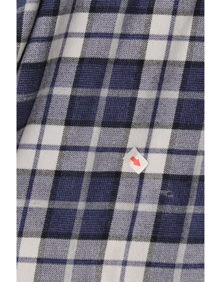 Cămașă de flanel pentru bărbați Massimo Dutti, XL, bleumarin, carouri