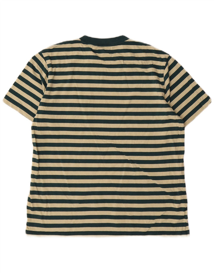 Tricou pentru bărbați Carhartt Top din bumbac cu dungi verzi medii