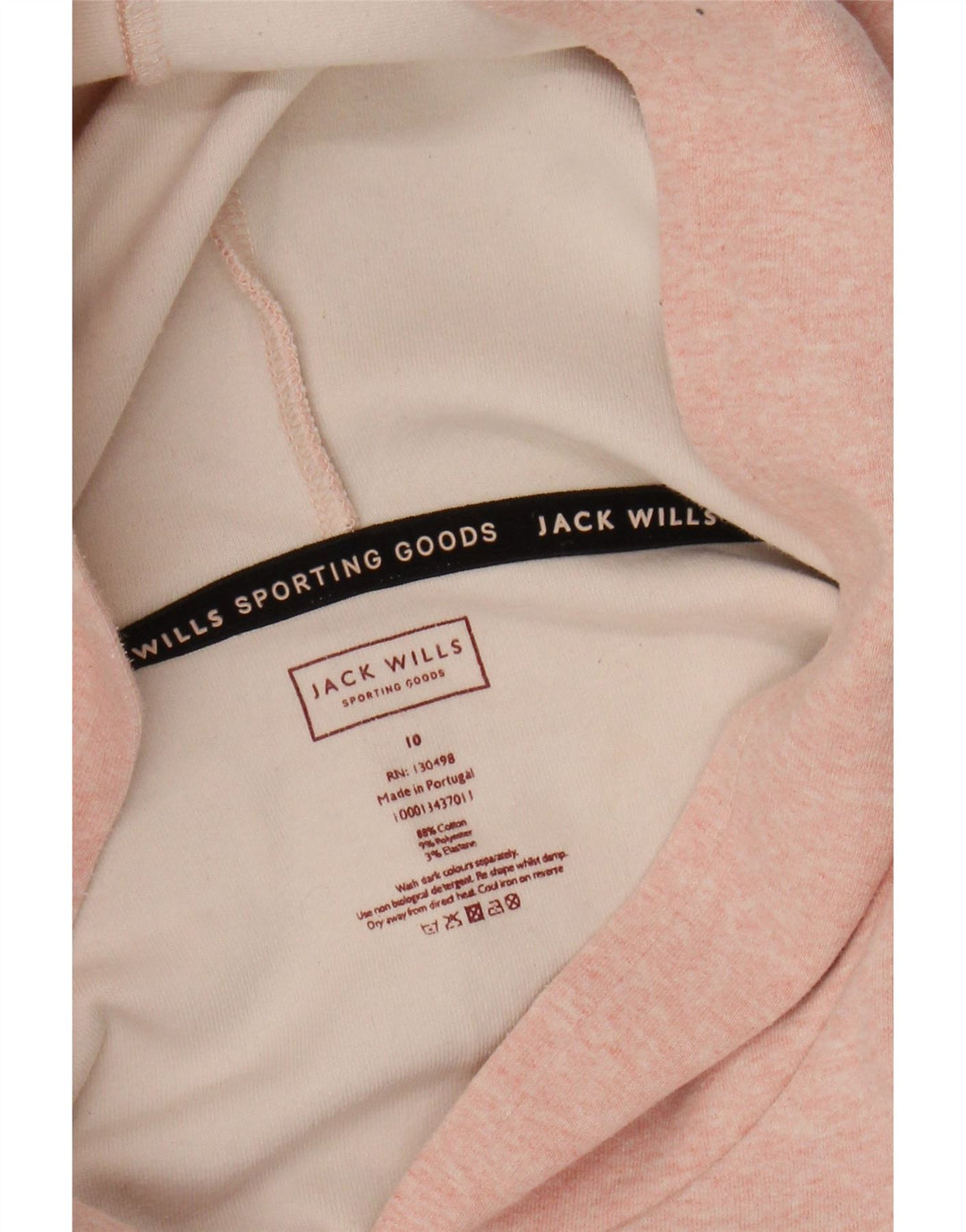 JACK WILLS Pulover supradimensionat pentru femei UK 10 Mic roz pete