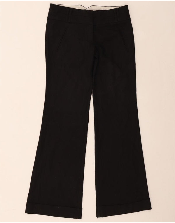 Topshop Pantaloni chino Bootcut pentru femei UK 8 Small W28 L31 Poliester negru