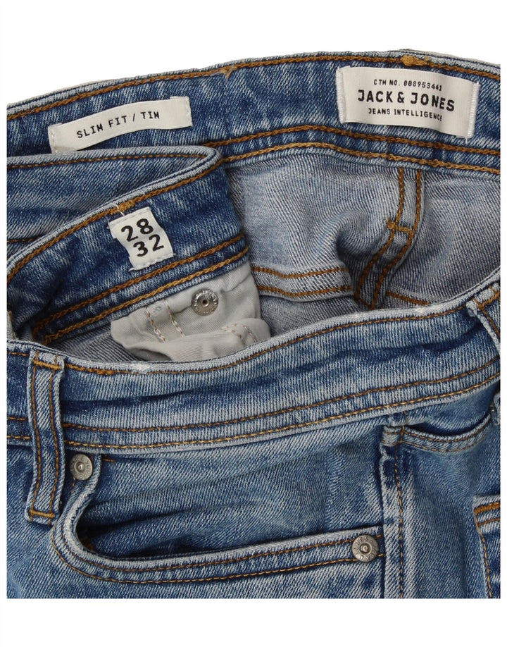 JACK & JONES Mens Tim Slim Jeans W28 L32 Blue Vintage Jack & Jones and Second-Hand Jack & Jones from Messina Hembry 