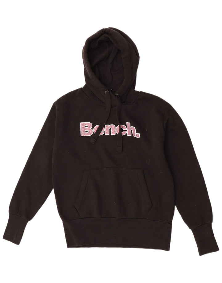 Pulover pentru damă Bench, cu grafică, UK 12, bumbac mediu negru