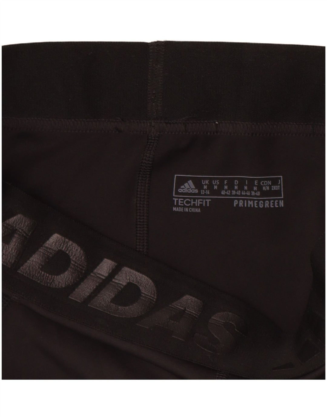Leggings grafic Adidas pentru femei UK 12/14 Poliester mediu negru