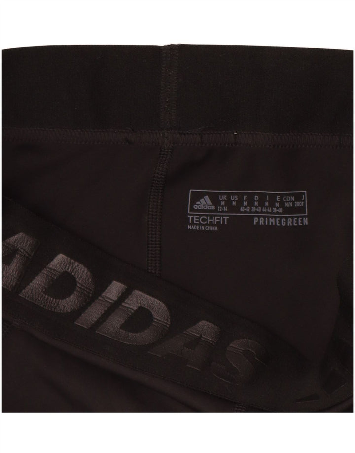 Leggings grafic Adidas pentru femei UK 12/14 Poliester mediu negru