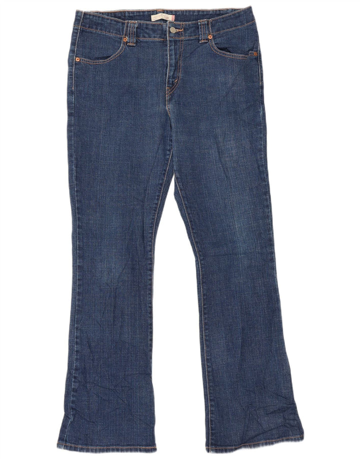 Blugi Levi's pentru femei 525 Bootcut US 12 Large W34 L32 Blue Bumbac