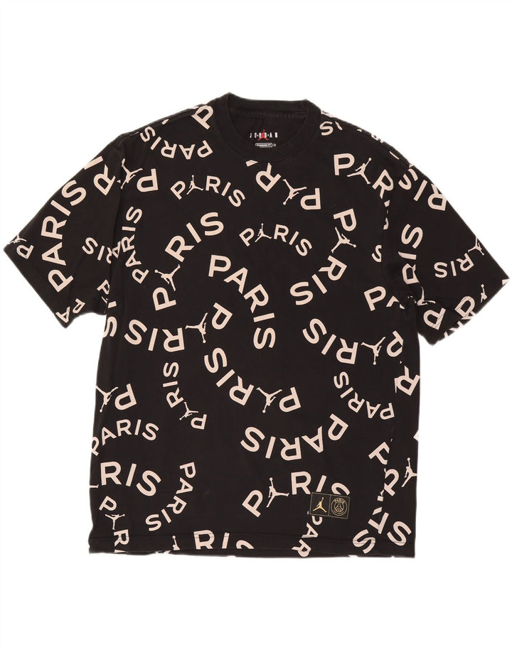 JORDAN Tricou grafic Paris Saint-Germain pentru bărbați Top mare negru