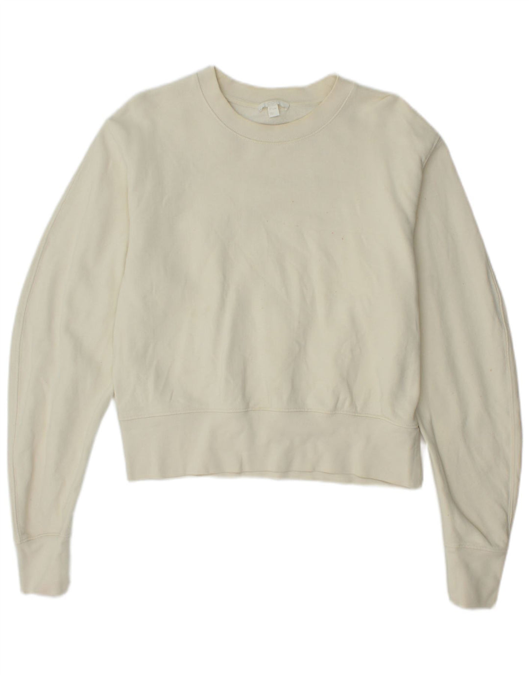 Pulover supradimensionat Cos pentru femei UK 10 mic bumbac alb