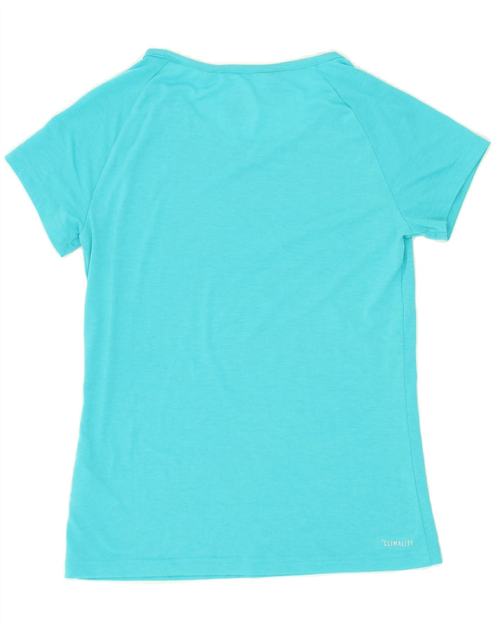 ADIDAS Boys Climalite T-Shirt Top 13-14 Years Blue Polyester Vintage Adidas and Second-Hand Adidas from Messina Hembry 