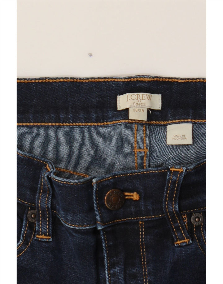 J. CREW Womens Stretch Straight Jeans W26 L29 Navy Blue Cotton Vintage J. Crew and Second-Hand J. Crew from Messina Hembry 