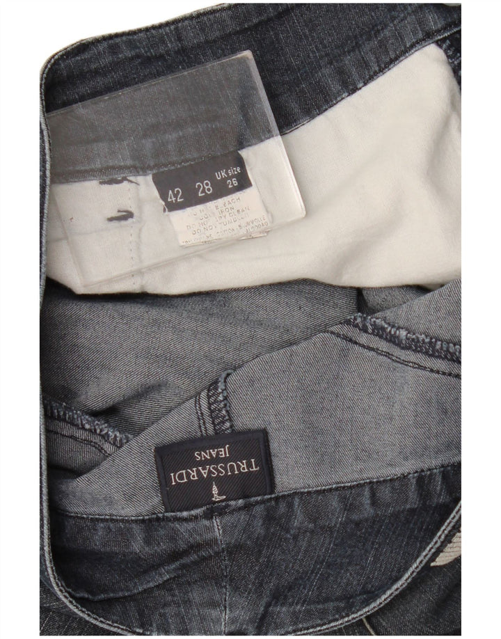 Blugi Trussardi Graphic Slim pentru femei W26 L31 bleumarin