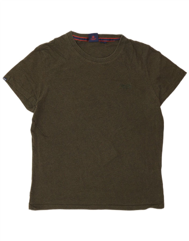 SUPERDRY tricou pentru bărbați Top mare din bumbac verde