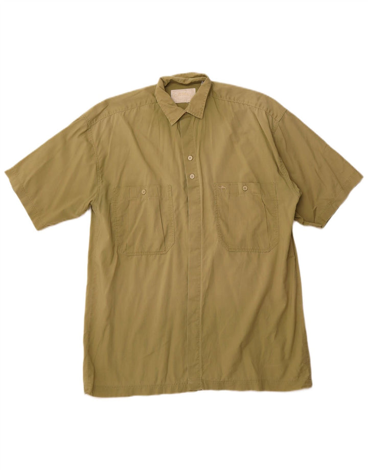 Cămașă cu mânecă scurtă pentru bărbați CAMEL ACTIVE Bumbac Kaki Mic