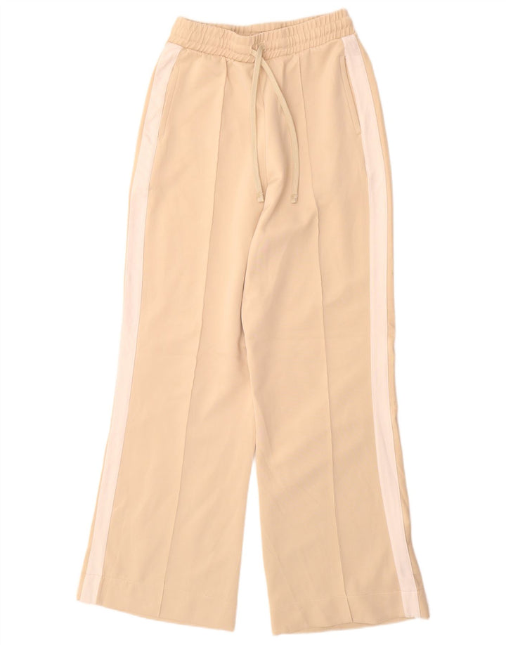 Pantaloni de trening Zara pentru femei UK 12 Medium Bej Colorblock