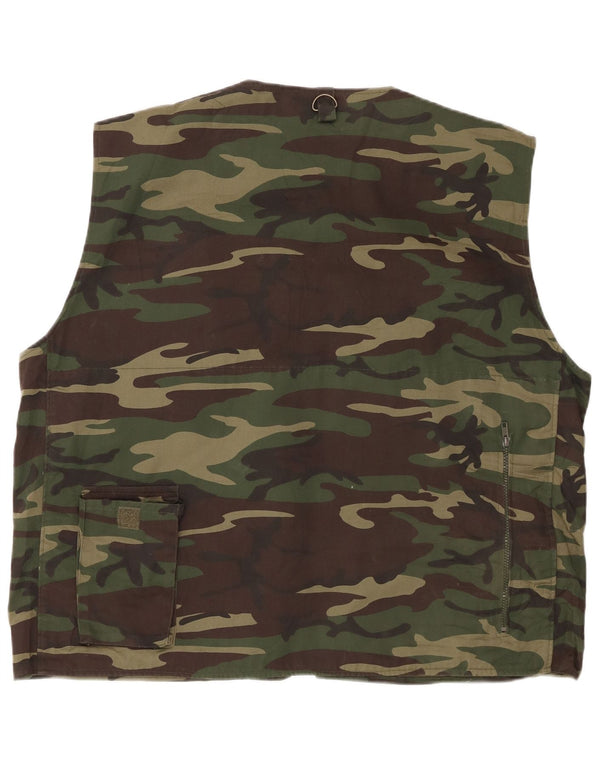 ESSE EMME Gilet utilitar pentru bărbați UK 42 XL Kaki Camouflage Poliester