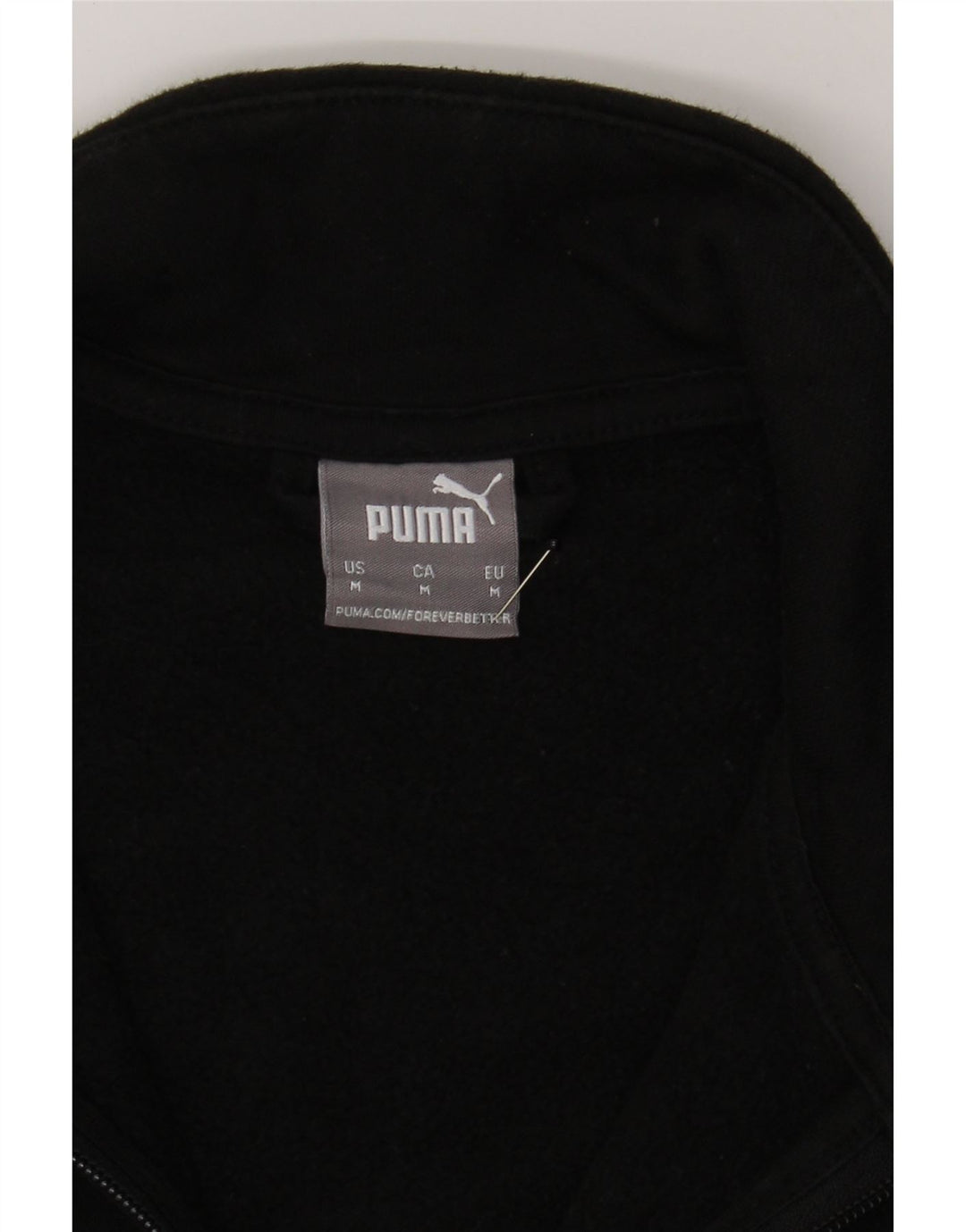 PUMA Mens Tracksuit Top Jacket Medium Black Cotton Vintage Puma and Second-Hand Puma from Messina Hembry 