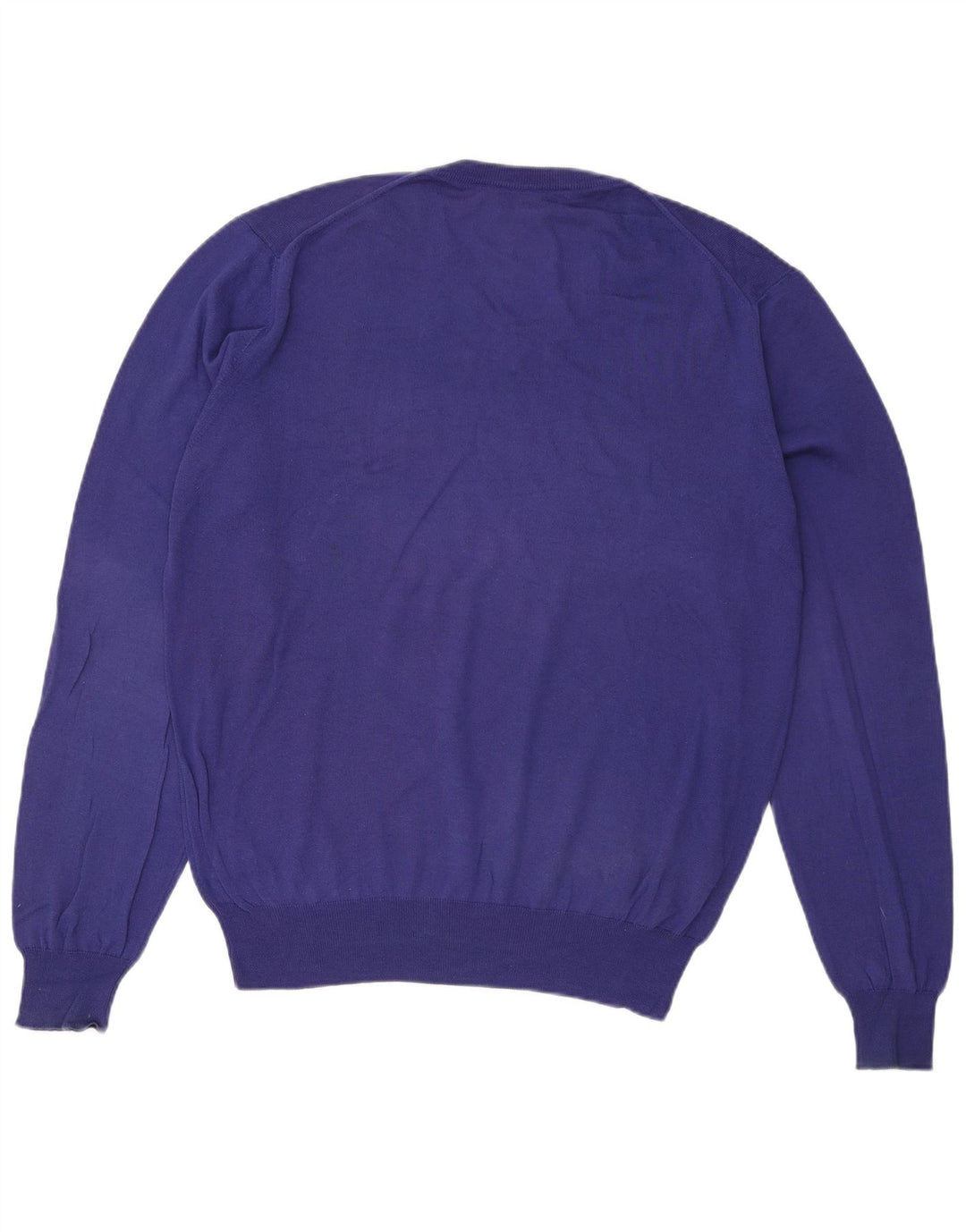 Pulover cu decolteu în V Fred Perry pentru bărbați, bumbac violet 2XL