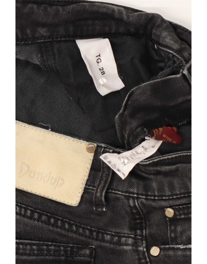 Dondup Blugi Slim Fit pentru femei Distressed W28 L31 bumbac negru