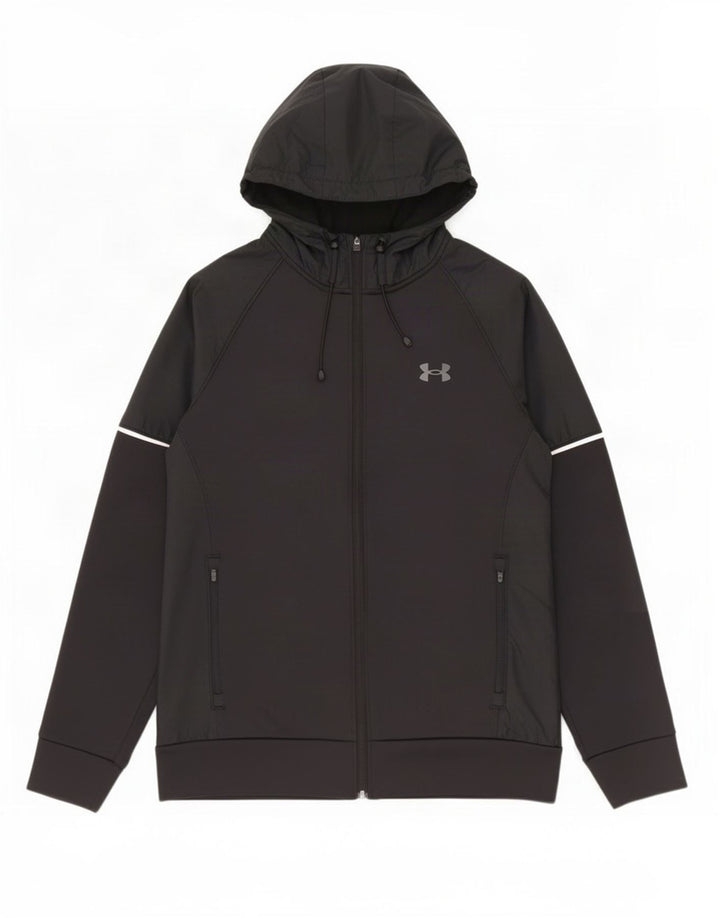 Pulover Under Armour pentru bărbați, cu fermoar, poliester mediu negru