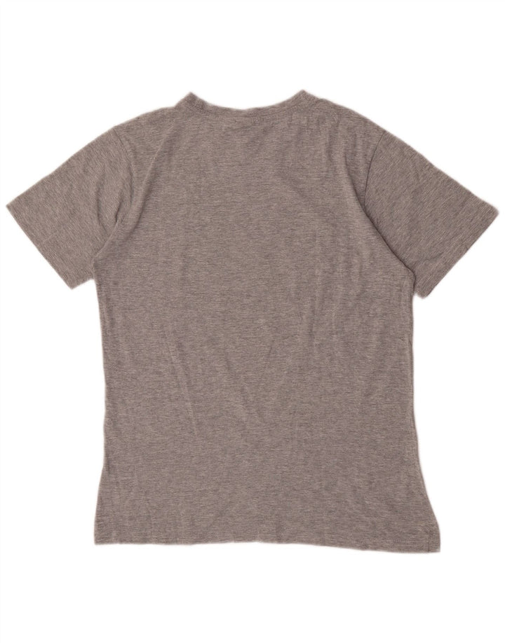 Tricou grafic pentru bărbați Sergio Tacchini Top din bumbac cu pete gri mediu