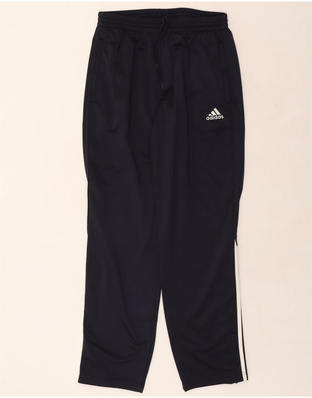 Pantaloni de trening Adidas pentru bărbați Marea Britanie 40/42 Poliester mediu albastru bleumarin