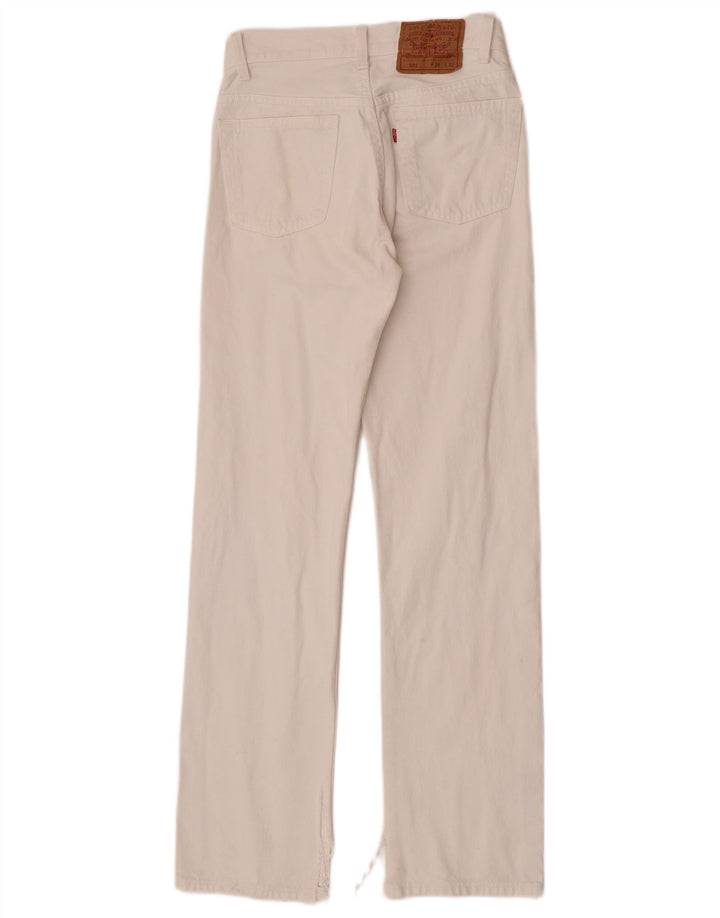 Blugi drepti 501 pentru femei Levi's W28 L32 bumbac alb