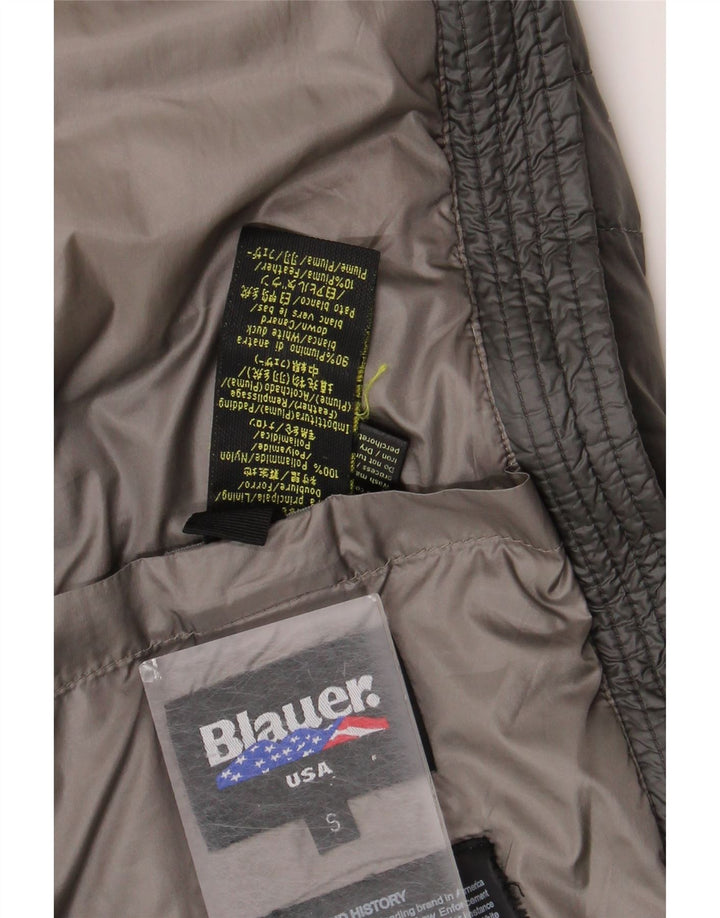 Jachetă căptușită cu glugă pentru bărbați Blauer UK 36, nailon, gri mic