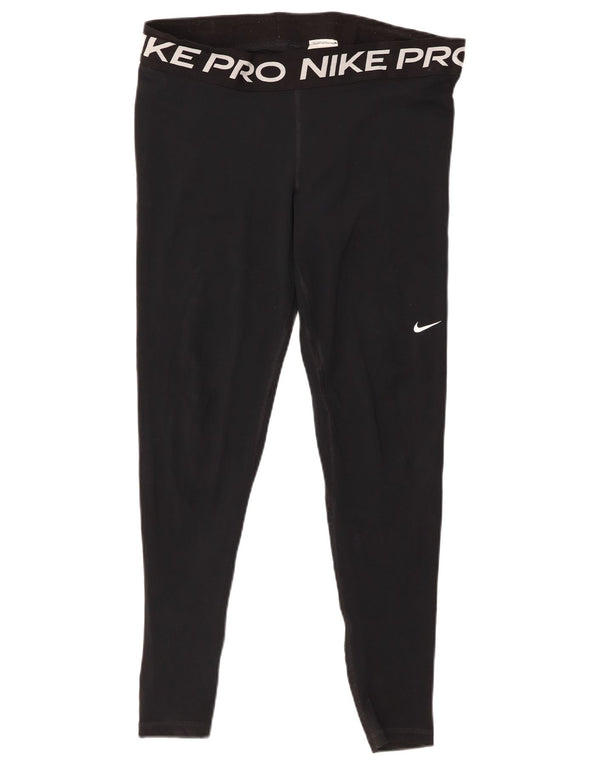 Leggings grafic Nike pentru femei UK 18 XL Poliester negru